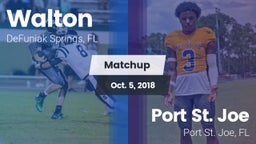 Matchup: Walton  vs. Port St. Joe  2018