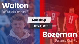 Matchup: Walton  vs. Bozeman  2018