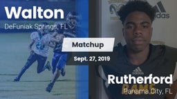 Matchup: Walton  vs. Rutherford  2019