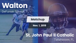Matchup: Walton  vs. St. John Paul II Catholic  2019