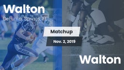 Matchup: Walton  vs. Walton 2019