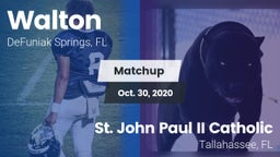 Matchup: Walton  vs. St. John Paul II Catholic  2020