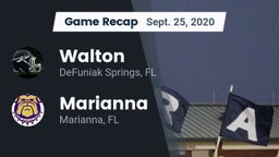 Recap: Walton  vs. Marianna  2020