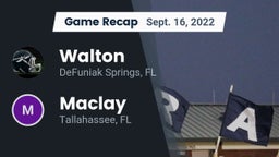 Recap: Walton  vs. Maclay  2022