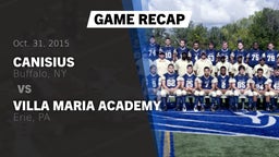 Recap: Canisius  vs. Villa Maria Academy  2015
