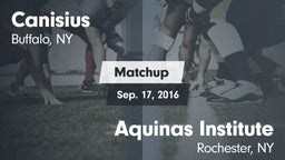 Matchup: Canisius  vs. Aquinas Institute  2016
