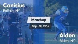 Matchup: Canisius  vs. Alden  2016