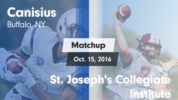 Matchup: Canisius  vs. St. Joseph's Collegiate Institute  2016