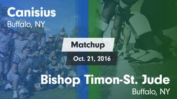 Matchup: Canisius  vs. Bishop Timon-St. Jude  2016