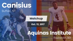 Matchup: Canisius  vs. Aquinas Institute  2017
