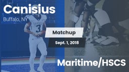 Matchup: Canisius  vs. Maritime/HSCS 2018
