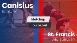 Matchup: Canisius  vs. St. Francis  2018
