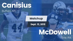 Matchup: Canisius  vs. McDowell  2019