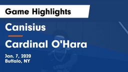 Canisius  vs Cardinal O'Hara  Game Highlights - Jan. 7, 2020