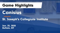 Canisius  vs St. Joseph's Collegiate Institute Game Highlights - Jan. 25, 2020