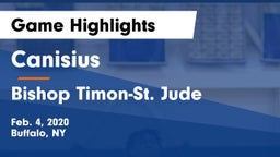 Canisius  vs Bishop Timon-St. Jude  Game Highlights - Feb. 4, 2020