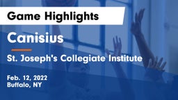 Canisius  vs St. Joseph's Collegiate Institute Game Highlights - Feb. 12, 2022
