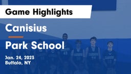 Canisius  vs Park School Game Highlights - Jan. 24, 2023