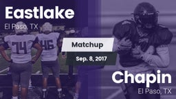 Matchup: Eastlake  vs. Chapin  2017