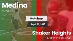 Matchup: Medina  vs. Shaker Heights  2018