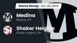 Recap: Medina  vs. Shaker Heights  2019