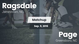 Matchup: Ragsdale  vs. Page  2016