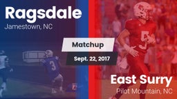 Matchup: Ragsdale  vs. East Surry  2017