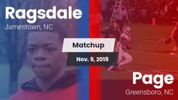 Matchup: Ragsdale  vs. Page  2018