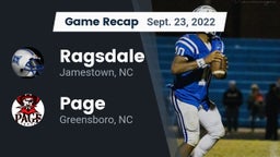 Recap: Ragsdale  vs. Page  2022