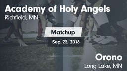 Matchup: Academy of Holy vs. Orono  2016