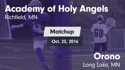 Matchup: Academy of Holy vs. Orono  2016