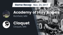 Recap: Academy of Holy Angels  vs. Cloquet  2017