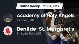 Recap: Academy of Holy Angels  vs. Benilde-St. Margaret's  2022