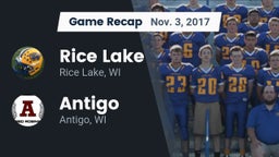Recap: Rice Lake  vs. Antigo  2017