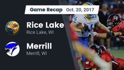 Recap: Rice Lake  vs. Merrill  2017