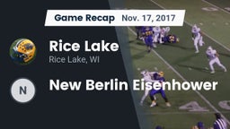 Recap: Rice Lake  vs. New Berlin Eisenhower 2017