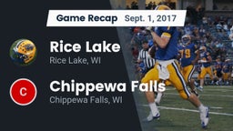 Recap: Rice Lake  vs. Chippewa Falls  2017