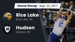 Recap: Rice Lake  vs. Hudson  2017