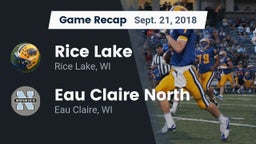 Recap: Rice Lake  vs. Eau Claire North  2018