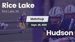 Matchup: Rice Lake High vs. Hudson  2018
