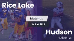 Matchup: Rice Lake High vs. Hudson  2019
