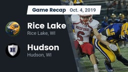 Recap: Rice Lake  vs. Hudson  2019