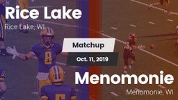 Matchup: Rice Lake High vs. Menomonie  2019