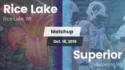 Matchup: Rice Lake High vs. Superior  2019