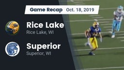 Recap: Rice Lake  vs. Superior  2019