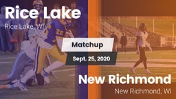 Matchup: Rice Lake High vs. New Richmond  2020