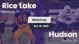Matchup: Rice Lake High vs. Hudson  2020