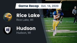 Recap: Rice Lake  vs. Hudson  2020