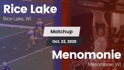 Matchup: Rice Lake High vs. Menomonie  2020
