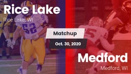 Matchup: Rice Lake High vs. Medford  2020